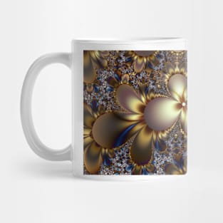 Metal flower fractal Mug